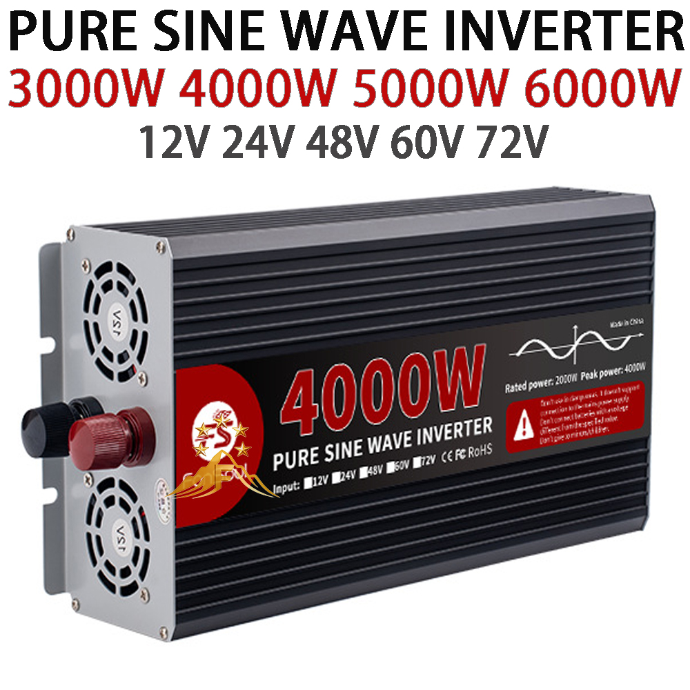 Pure Sine Wave Inverter 5000W 48V 220V - Real Power Pure Sine Wave Inveter