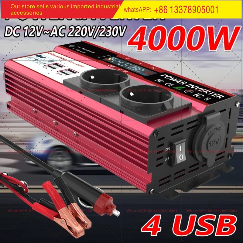 12V To 220V 4000W Peak Power I - Power Inverter 12V 220V 4000W Continuous 评论和价格