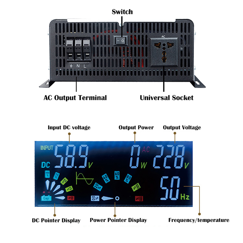 Pure Sine Wave Inverter 12v 22 - Off Grid Solar Inverter 48V 6000W 评论和价格
