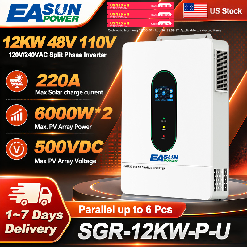 EASUN POWER 12KW Split Phase G - Grid Tie Inverter Limiter 2000W 评论和价格