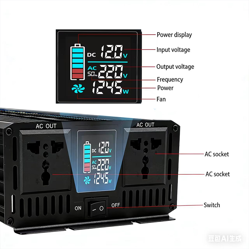 Pure Sine Wave Inverter DC 12V - Pure Sine Wave Inverter 5000W 48V 220V 评论和价格