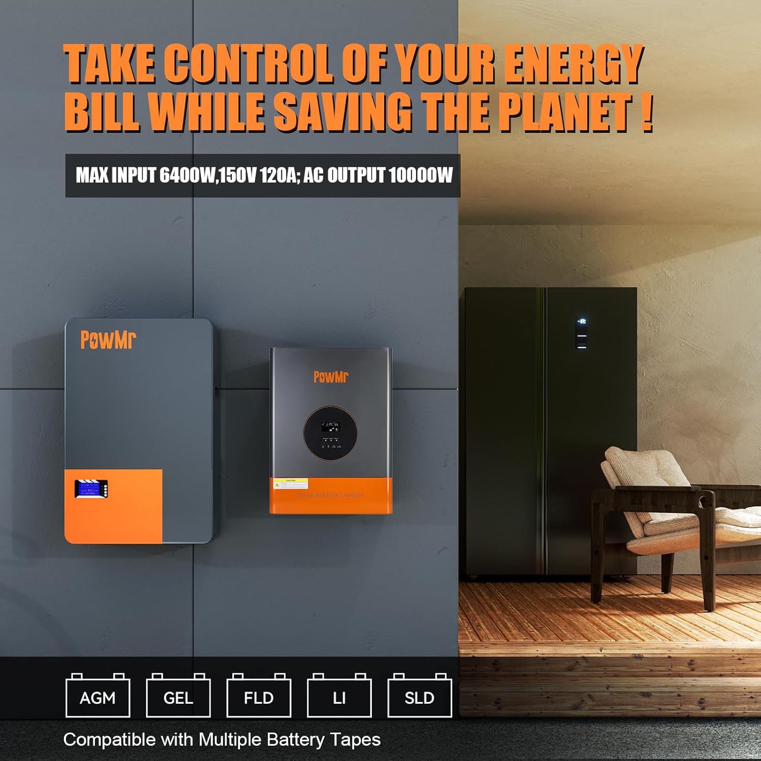 PowMr 10KW 5KW Split Phase Inv - Split Phase Inverter 10Kw 110V 220V 评论和价格